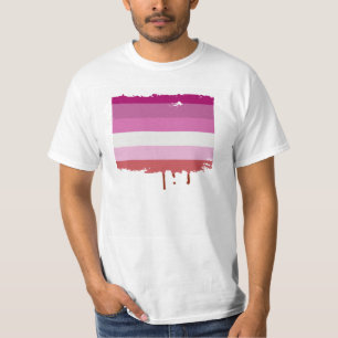 LESBIAN PRIDE STRIPES DESIGN T-Shirt