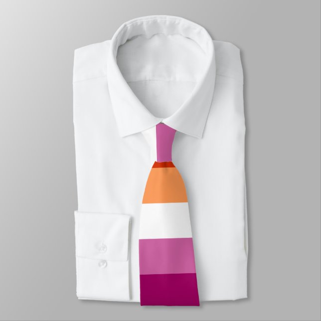 Lesbian Pride Tie (Tied)
