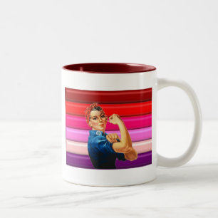 Lesbian Pride Two-Tone Coffee Mug
