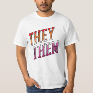 Lesbian Pronouns They Them T-Shirt