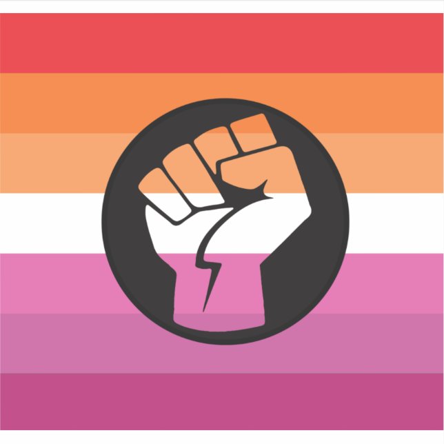 Lesbian Protest Flag (Front)