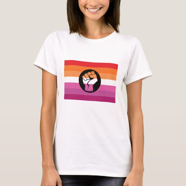 Lesbian Protest Flag T-Shirt (Front)
