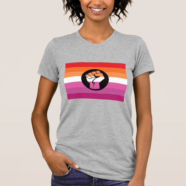 Lesbian Protest Flag T-Shirt (Front)