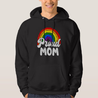 Lesbian Proud Mum Lgbt Mother's Day Gay Lgbtq Rain Hoodie
