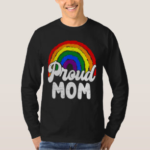 Lesbian Proud Mum Lgbt Mother's Day Gay Lgbtq Rain T-Shirt