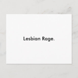 Lesbian Rage. Postcard