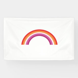 Lesbian Rainbow Sunset Banner