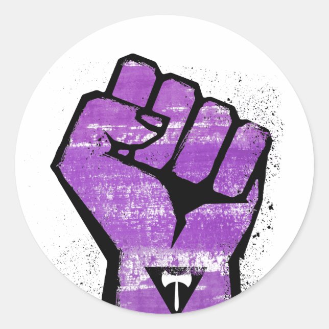 Lesbian Resistance Classic Round Sticker (Front)