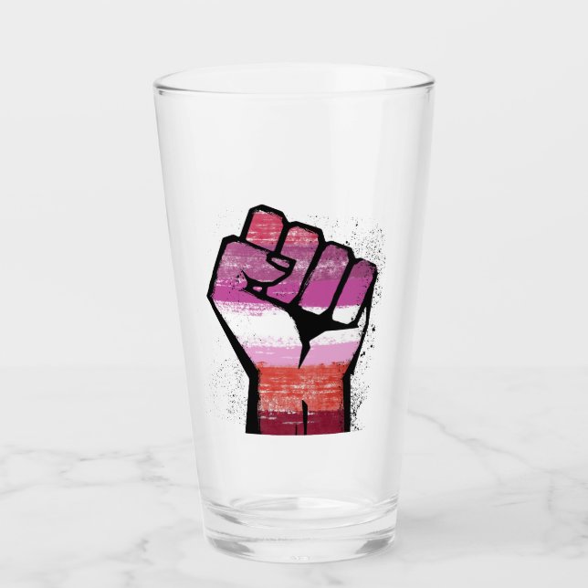 Lesbian Resistance Glass (Front)