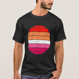 Lesbian Retro Sunset Gay And Lesbian Pride Lgbt G T-Shirt