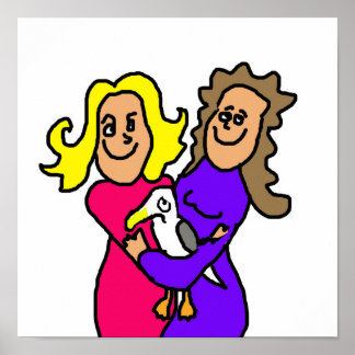 Lesbian Seagull Poster