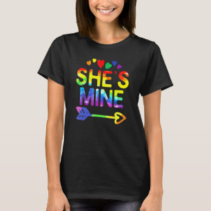 Lesbian She's Mine Couples Matching I'm Hers Lgbt T-Shirt