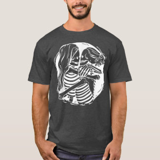 Lesbian skeleton couple Lesbian pride LGBT T-Shirt