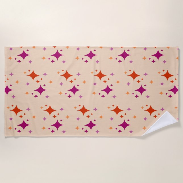 Lesbian Star  Beach Towel (Front)