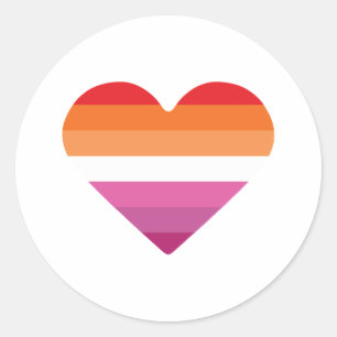 Lesbian Sunset Sunset Classic Round Sticker