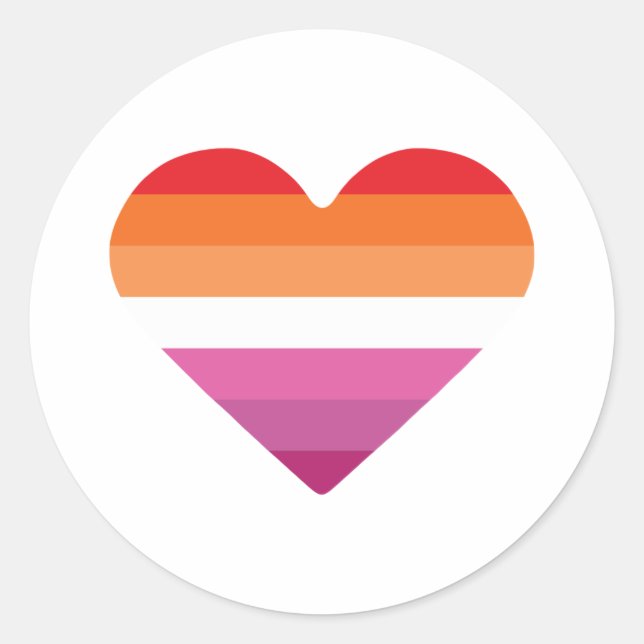Lesbian Sunset Sunset Classic Round Sticker (Front)