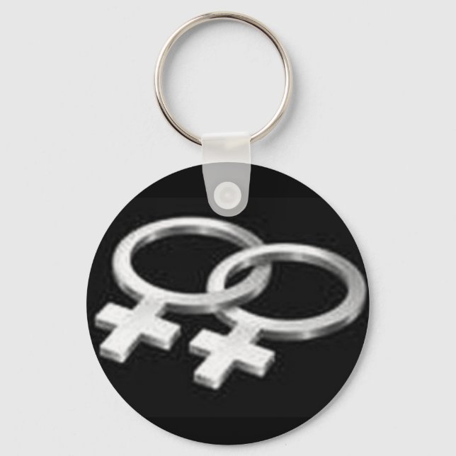 Lesbian symbol key ring (Front)