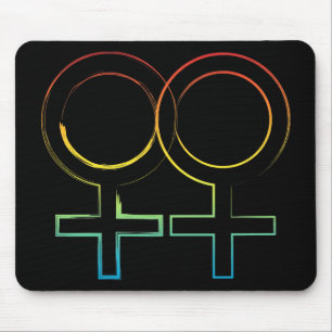 lesbian symbol mouse mat