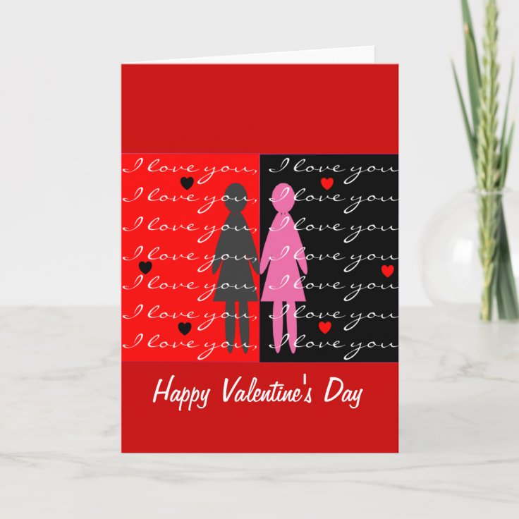 Lesbian Valentine Cards And Ts Zazzle