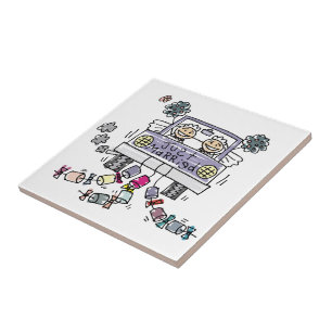 Lesbian Wedding Brides Tile