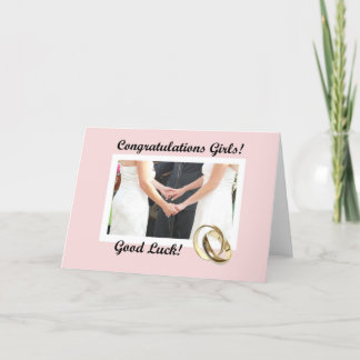 Lesbian Wedding card