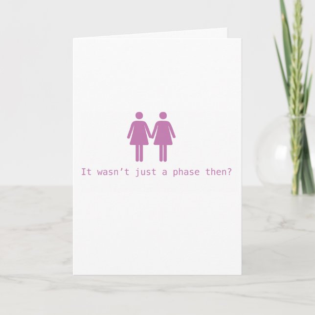 Lesbian wedding card (Front)