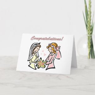 Lesbian Wedding Cards - blank inside - lovely.