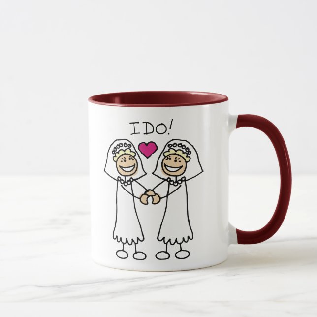 Lesbian Wedding Favours Mug (Right)