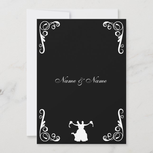 Lesbian Wedding Invitation - Bride and Bride (Front)