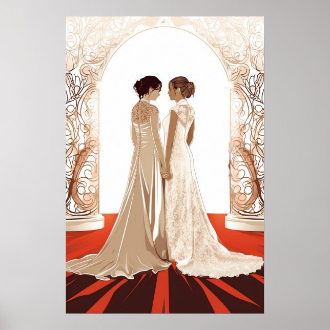 Lesbians at the alter poster (Front)