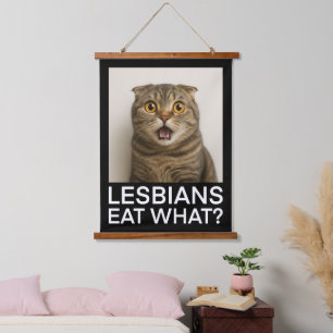 Lesbians Eat What Funny Hanging Tapestry