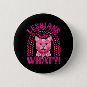 Lesbians Eat What Funny Shocked Korat Cat Pride 6 Cm Round Badge