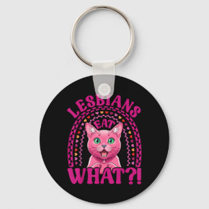 Lesbians Eat What Funny Shocked Korat Cat Pride Key Ring