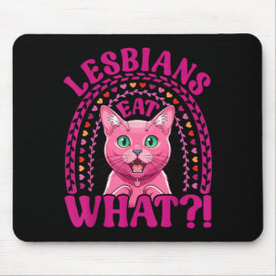 Lesbians Eat What Funny Shocked Korat Cat Pride Mouse Mat
