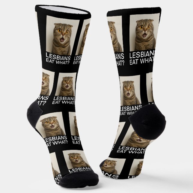 Lesbians Eat What Funny Socks (Angled)