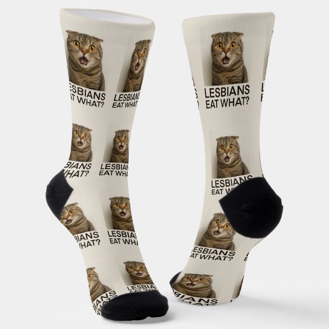 Lesbians Eat What Funny Socks (Angled)