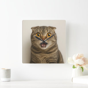 Lesbians Eat What Funny Square Wall Clock