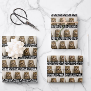 Lesbians Eat What Funny Wrapping Paper Sheet