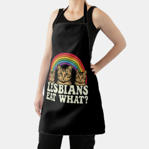 Lesbians Eat What Vintage LGBT Pride Month Meme Apron