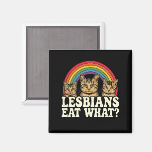 Lesbians Eat What Vintage LGBT Pride Month Meme Magnet