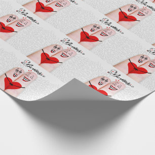 Lesbians in Love Finger People Be Mine Valentine Wrapping Paper