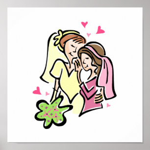 Lesbians in Love Poster