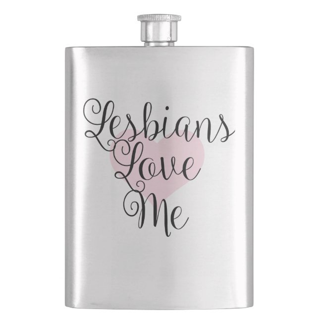 Lesbians love me flask (Front)