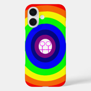 Lesbians Round Rainbow iPhone 16 Case