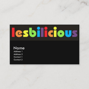Lesbilicious Business Cards