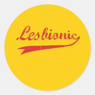 Lesbionic Classic Round Sticker