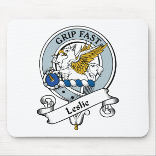 Leslie Clan Badge Mouse Mat