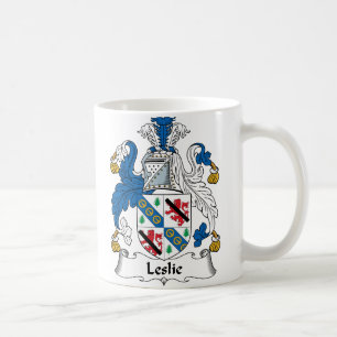 Leslie Family Crest Coffee Mug