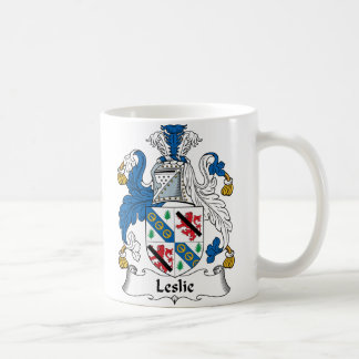 Leslie Family Crest Coffee Mug