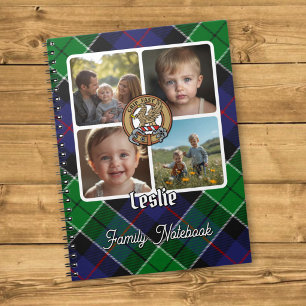 Leslie Family Photo Collage Notebook